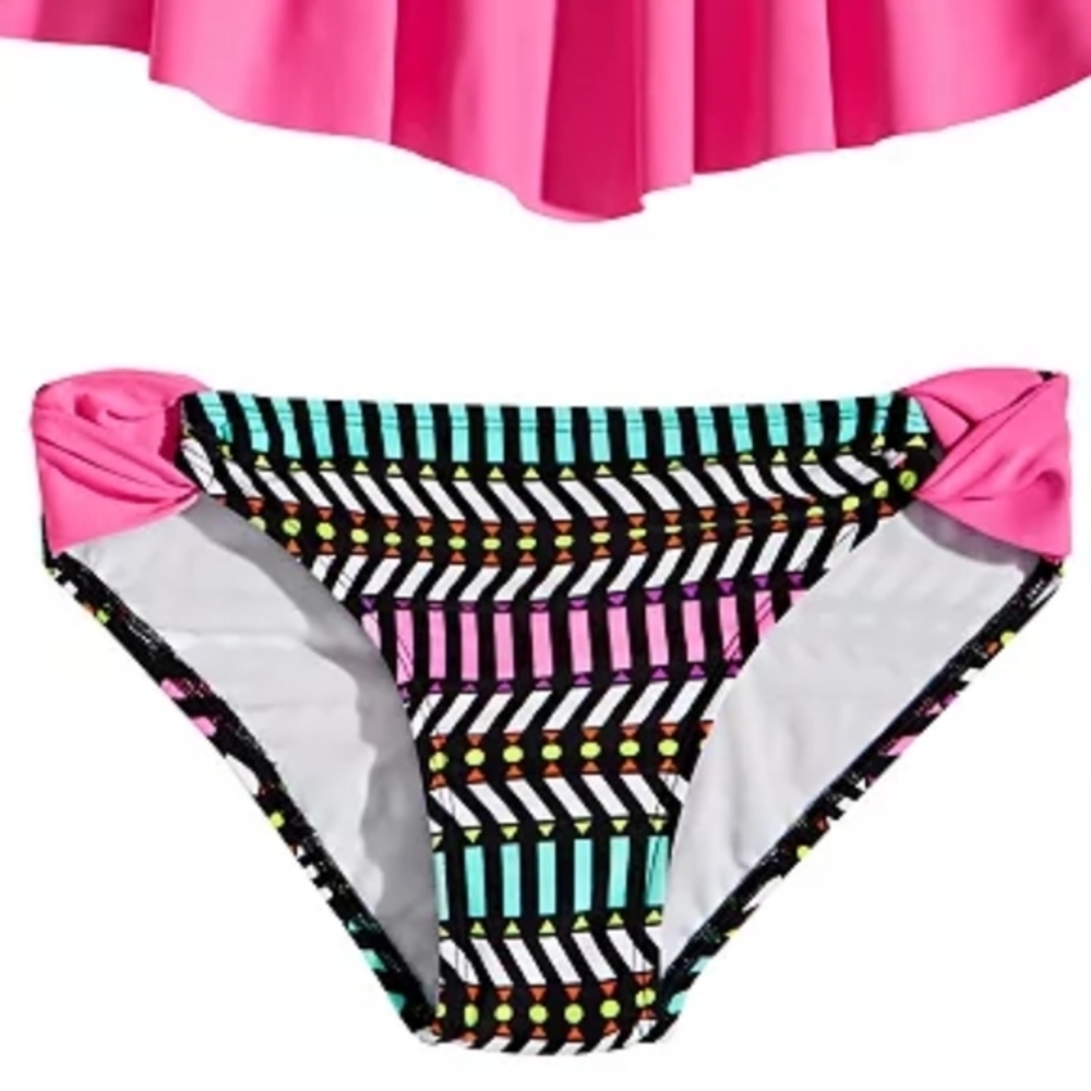 Glitter Beach Big Girls Colorful Bikini Bottom 14‎